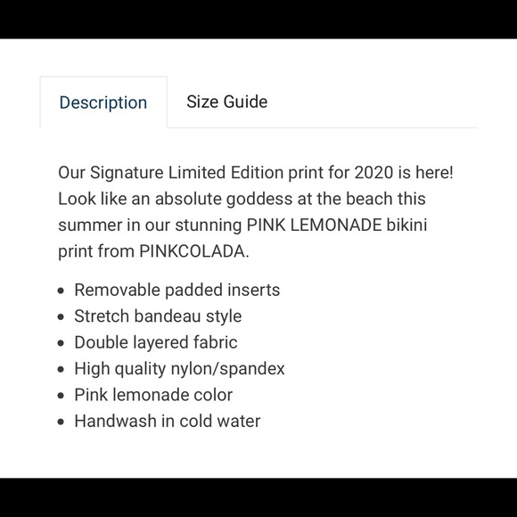 PINKCOLADA bandeau bikini with high rise medium coverage bottom in floral print - Picture 8 of 10